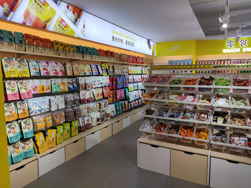 零食小食品店展示貨架