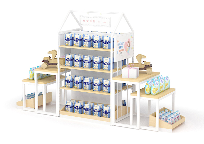 定制孕嬰店陳列柜,母嬰店陳列柜,母嬰貨架