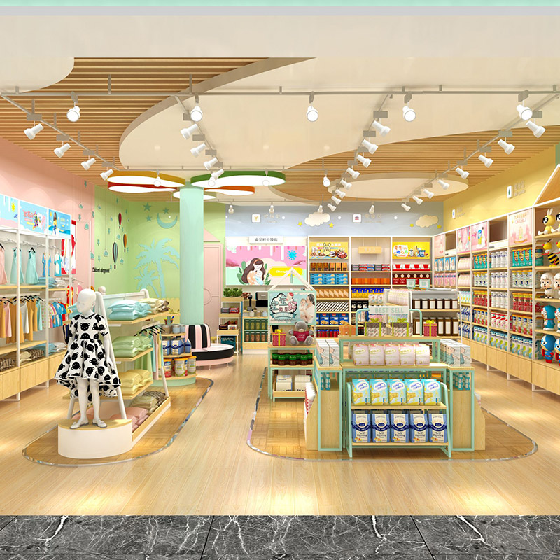 重慶母嬰用品貨架展示架